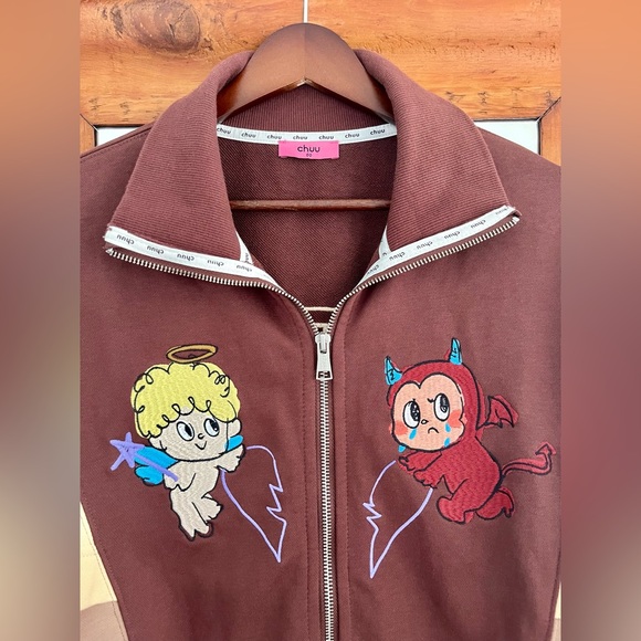Chuu Jackets & Blazers - Chuu Baby Zip Up Cardigan Angel/Devil NWOT